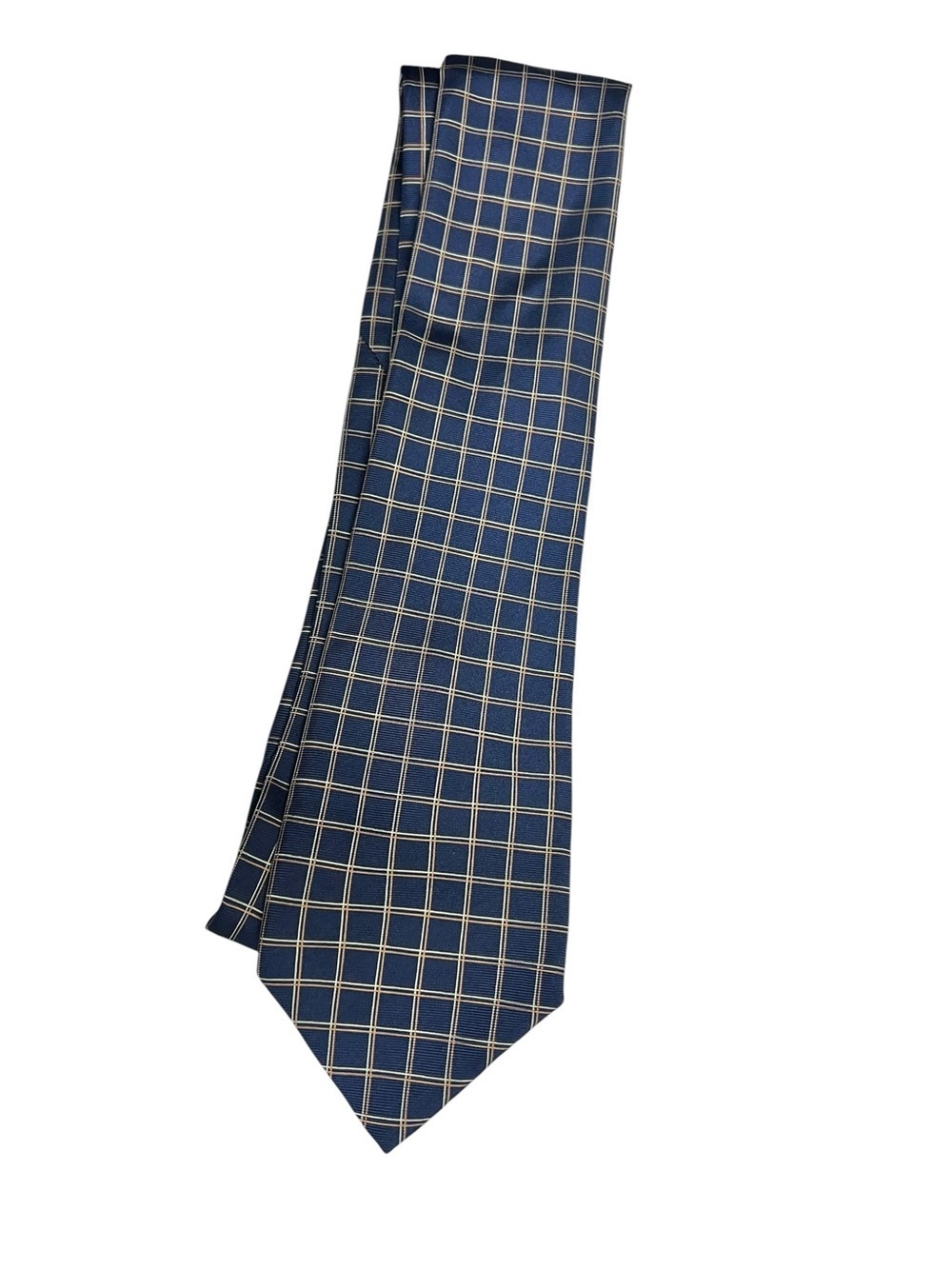Luciano Barbera Blue & Navy Check Tie